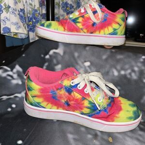 Heelys Tie Dye Rainbow Skate Shoe Sneaker Size 5
